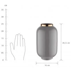 Butlers Vase EMILIE - Gris / Doré -Pas Cher Décoration Magasin 1000337844 220311 500 SKETCH DETAILS P000000001000337844 sketch