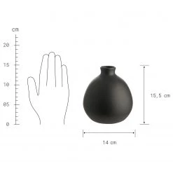 Butlers Vase MIO - Terracotta - Noir -Pas Cher Décoration Magasin 1000337859 220311 500 SKETCH DETAILS P000000001000337859 sketch