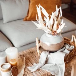 Butlers Vase LIVIA - Terracotta - Blanc / Marron -Pas Cher Décoration Magasin 1000337861 220225 020 MOOD DETAILS P000000001000337861 mood