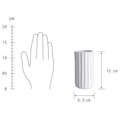 Butlers Vase LIV - Porcelaine - Blanc - Diamètre : 7 cm -Pas Cher Décoration Magasin 1000337873 220311 500 SKETCH DETAILS P000000001000337873 sketch