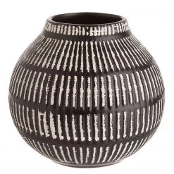 Butlers Vase MALOU - Céramique - Noir / Blanc
