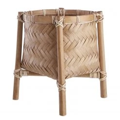 Butlers Cache-pot sur pieds BALI - Rotin / Bambou - Naturel