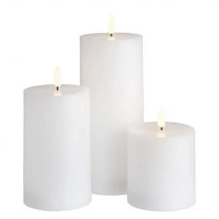 Butlers Bougies NORDIC LIGHT LED (lot de 4) - Cire - Blanc