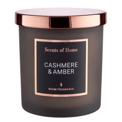 Butlers Bougie parfumée Cashmere SCENTS OF HOME - Verre coloré / Cire - Anthracite