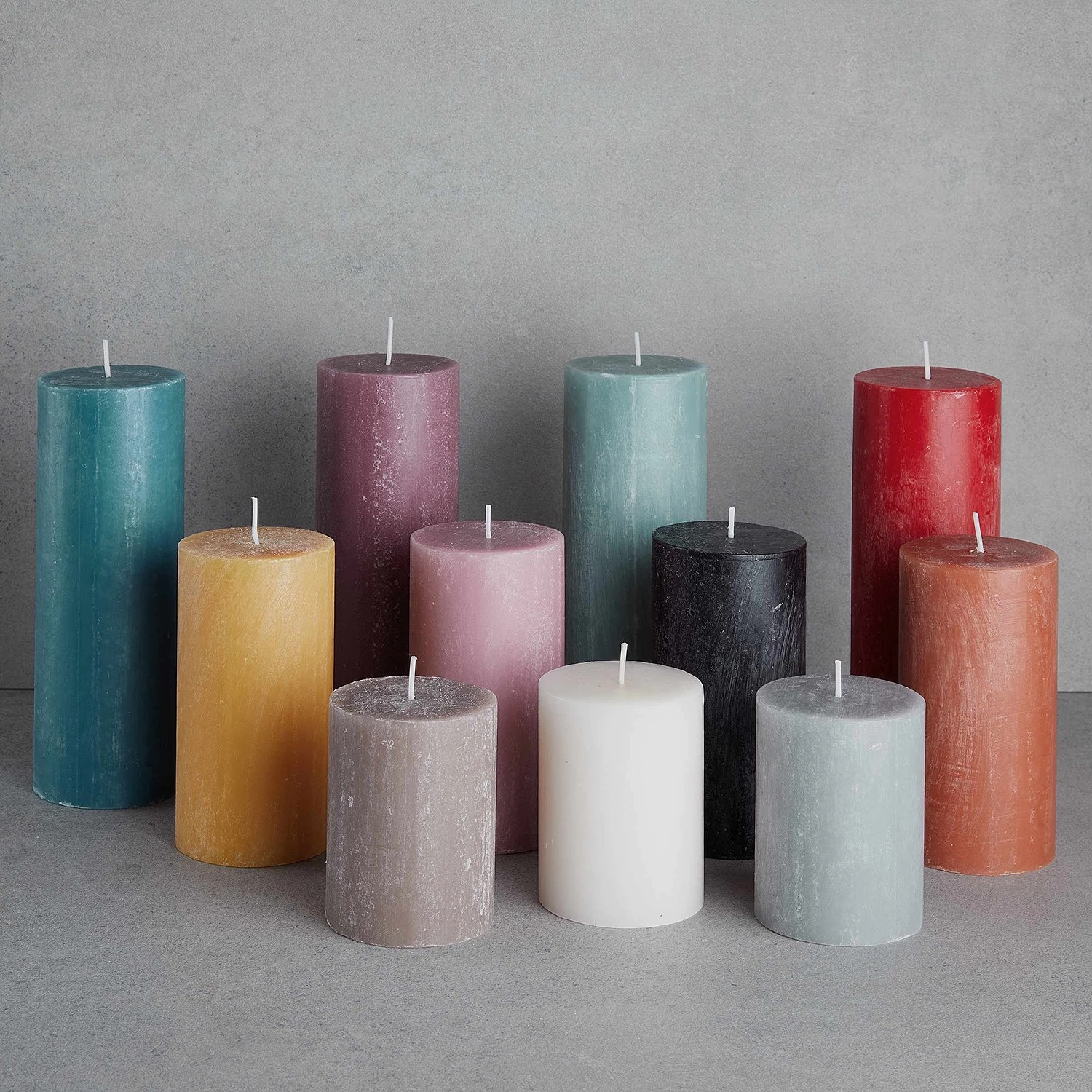 Butlers Bougies RUSTIC III (lot de 6) - Gris 2 Butlers Bougies RUSTIC III (lot de 6) - Gris – Image 2