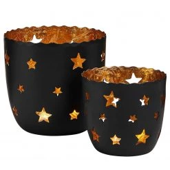 Butlers Bougeoir STERNE - Fer - Noir - Hauteur : 7 cm -Pas Cher Décoration Magasin 1000339175 220311 040 DETAILS P000000001000339175