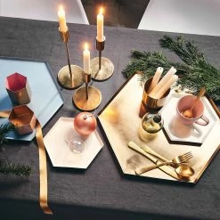 Butlers Bougeoir HIGHLIGHT III - Aluminium - Doré -Pas Cher Décoration Magasin 1000339179 220311 022 MOOD DETAILS P000000001000339179 mood