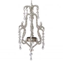 Butlers Bougeoir ROYAL HEIGHTS CHANDELIER - Verre / Fer - Argenté