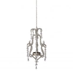 Butlers Bougeoir ROYAL HEIGHTS CHANDELIER - Verre / Fer - Argenté -Pas Cher Décoration Magasin 1000339183 220311 040 DETAILS P000000001000339183