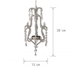 Butlers Bougeoir ROYAL HEIGHTS CHANDELIER - Verre / Fer - Argenté -Pas Cher Décoration Magasin 1000339183 220311 500 SKETCH DETAILS P000000001000339183 sketch