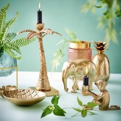 Butlers Bougeoir LE SINGE - Aluminium - Doré -Pas Cher Décoration Magasin 1000339191 220311 023 MOOD DETAILS P000000001000339191 mood