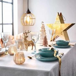 Butlers Bougeoir YULE - Verre - Doré -Pas Cher Décoration Magasin 1000339209 220311 022 MOOD DETAILS P000000001000339209 mood