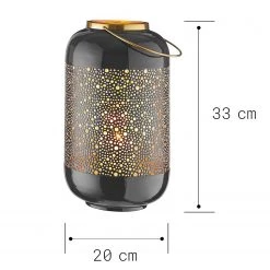 Butlers Lanterne EMILIE II - Fer - Gris foncé -Pas Cher Décoration Magasin 1000339223 220311 500 SKETCH DETAILS P000000001000339223 sketch