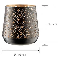 Butlers Photophore LIMINOUS STERNE - Fer - Noir -Pas Cher Décoration Magasin 1000339233 220311 500 SKETCH DETAILS P000000001000339233 sketch