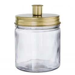 Butlers Bougeoir CANDLE JAR - Verre - Fer-blanc - Doré