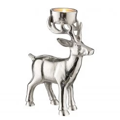 Butlers Bougeoir OH MY DEER II - Aluminium - Argenté -Pas Cher Décoration Magasin 1000339242 220311 030 DETAILS P000000001000339242