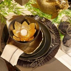 Butlers Bougeoir GOLDEN NATURE - Aluminium - Doré -Pas Cher Décoration Magasin 1000339246 220311 021 MOOD DETAILS P000000001000339246 mood