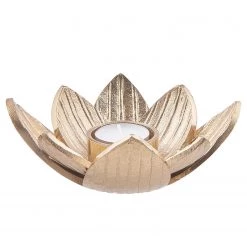 Butlers Bougeoir GOLDEN NATURE - Aluminium - Doré -Pas Cher Décoration Magasin 1000339246 220311 030 DETAILS P000000001000339246