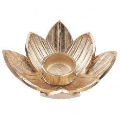 Butlers Bougeoir GOLDEN NATURE - Aluminium - Doré -Pas Cher Décoration Magasin 1000339246 220311 040 DETAILS P000000001000339246