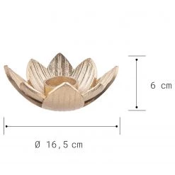 Butlers Bougeoir GOLDEN NATURE - Aluminium - Doré -Pas Cher Décoration Magasin 1000339246 220311 500 SKETCH DETAILS P000000001000339246 sketch