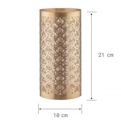 Butlers Photophore LIMINOUS ORNAMENTE - Fer - Doré - Hauteur : 21 cm -Pas Cher Décoration Magasin 1000339264 220311 500 SKETCH DETAILS P000000001000339264 sketch