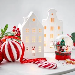 Butlers Photophore MAISON AMSTERDAM II - Céramique - Blanc -Pas Cher Décoration Magasin 1000339287 220311 022 MOOD DETAILS P000000001000339287 mood