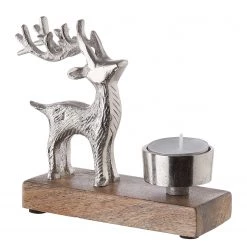 Butlers Bougeoir OH MY DEER I - Aluminium / Manguier - Argenté 5 Butlers Bougeoir OH MY DEER I - Aluminium / Manguier - Argenté -Pas Cher Décoration Magasin 1000339288 220311 040 DETAILS P000000001000339288