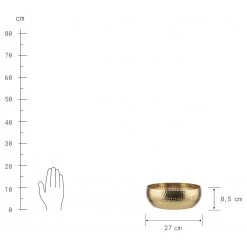 Butlers Coupe décorative BALI - Aluminium - Doré -Pas Cher Décoration Magasin 1000339393 220307 050 DETAILS P000000001000339393