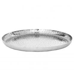 Butlers Assiette décorative ORIENTAL LOUNGE III - Aluminium - Argenté - Diamètre : 34 cm
