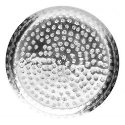 Butlers Assiette décorative ORIENTAL LOUNGE III - Aluminium - Argenté - Diamètre : 34 cm -Pas Cher Décoration Magasin 1000339426 220307 030 DETAILS P000000001000339426