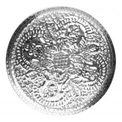 Butlers Assiette décorative ORIENTAL LOUNGE I - Aluminium - Argenté -Pas Cher Décoration Magasin 1000339435 220307 030 DETAILS P000000001000339435