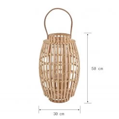 Butlers Lanterne BAMBOO NIGHTS I - Bambou / Verre - Beige - Hauteur : 50 cm -Pas Cher Décoration Magasin 1000339476 220311 500 SKETCH DETAILS P000000001000339476 sketch