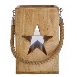 Butlers Lanterne FOREST STERN - Manguier - Naturel -Pas Cher Décoration Magasin 1000339478 220311 040 DETAILS P000000001000339478