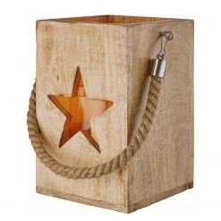 Butlers Lanterne FOREST STERN - Manguier - Naturel -Pas Cher Décoration Magasin 1000339478 220311 050 DETAILS P000000001000339478