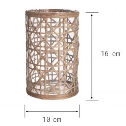 Butlers Photophore LE HAVRE - Verre / Zostère - Naturel -Pas Cher Décoration Magasin 1000339486 220311 500 SKETCH DETAILS P000000001000339486 sketch