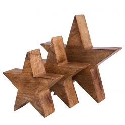 Butlers Étoile décorative FOREST - Manguier - Marron - Hauteur : 23 cm -Pas Cher Décoration Magasin 1000339602 220307 040 DETAILS P000000001000339602