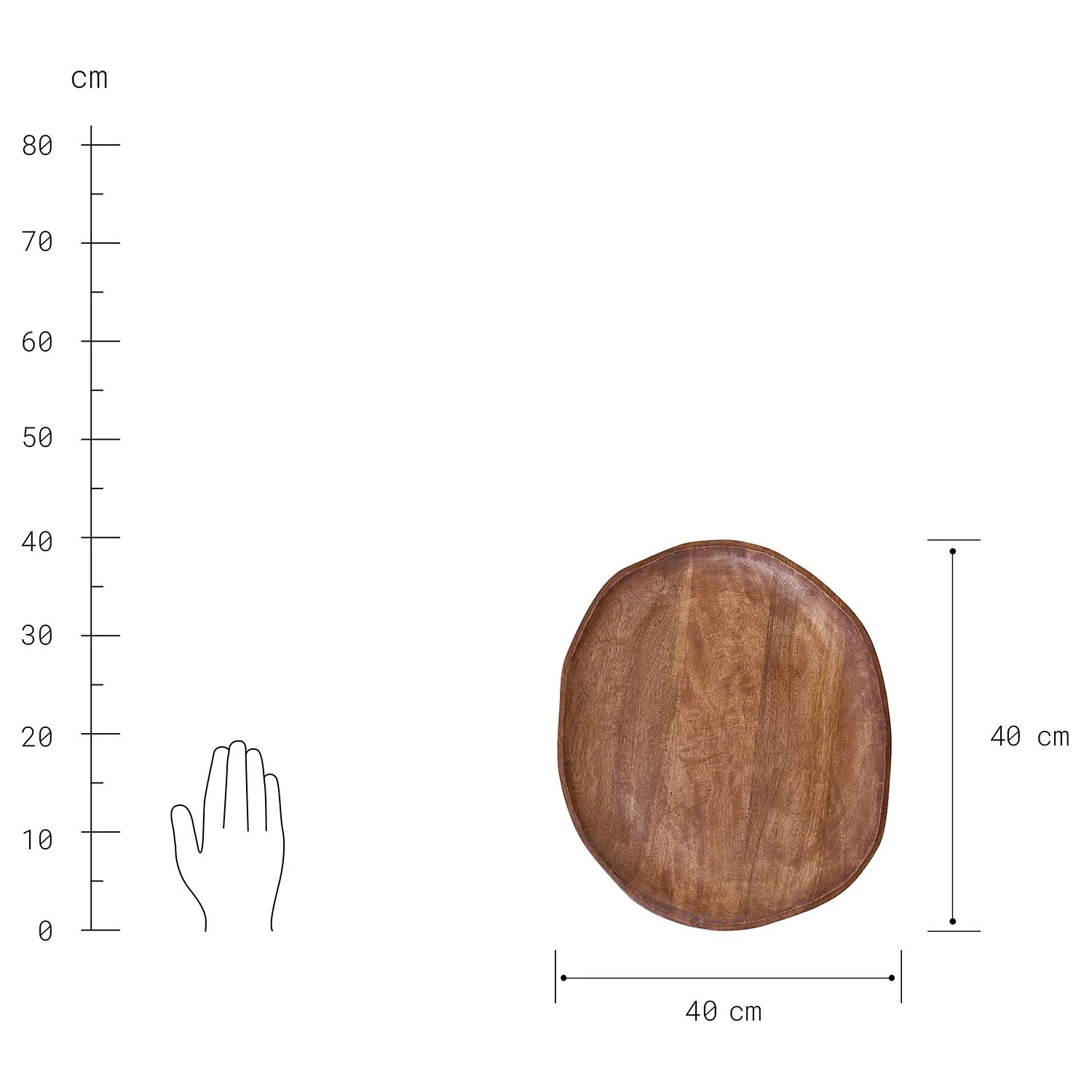 Butlers Assiette décorative MANGO DAYS II - Manguier - Marron - Diamètre : 40 cm 4 Butlers Assiette décorative MANGO DAYS II - Manguier - Marron - Diamètre : 40 cm – Image 4