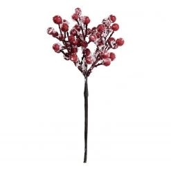 Butlers Branches de baies WINTERGREEN (6 élém.) - Fer / Polyester PVC - Rouge