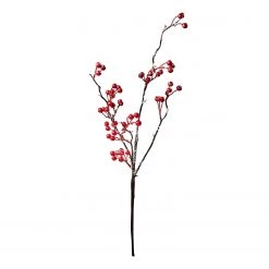 Butlers Branches de baies WINTERGREEN (2 élém.) - Fer / Polyester PVC - Rouge