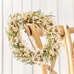 Butlers Couronne de fleurs séchées FLOWER MARKET - Feuille de plante - Vert / Blanc -Pas Cher Décoration Magasin 1000339879 220310 021 MOOD DETAILS P000000001000339879 mood