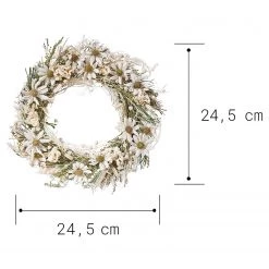 Butlers Couronne de fleurs séchées FLOWER MARKET - Feuille de plante - Vert / Blanc -Pas Cher Décoration Magasin 1000339879 220310 500 SKETCH DETAILS P000000001000339879 sketch