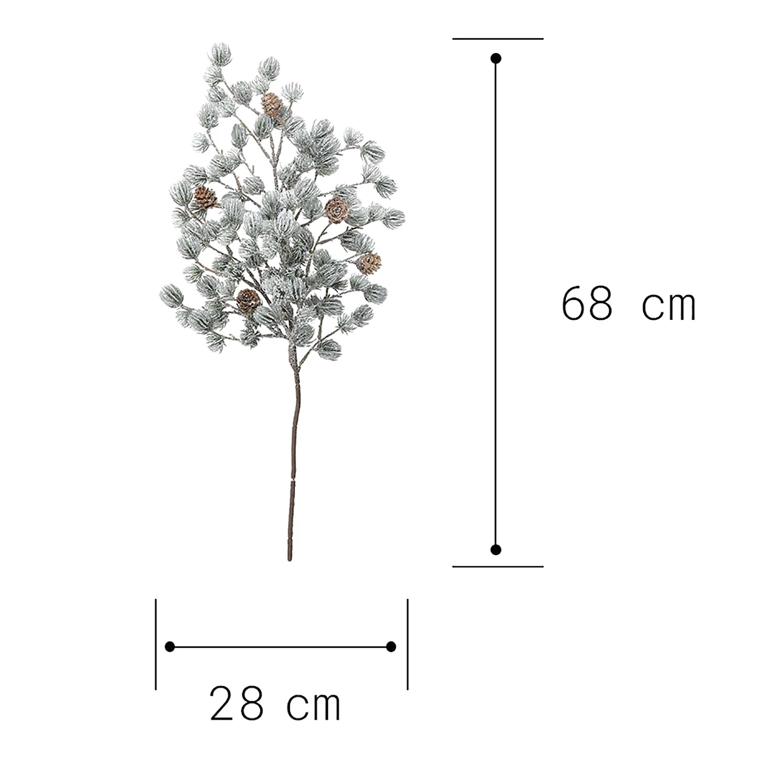 Butlers Branche de sapin WINTERGREEN - Fer / Polyester PVC - Vert / Blanc 3 Butlers Branche de sapin WINTERGREEN - Fer / Polyester PVC - Vert / Blanc – Image 3