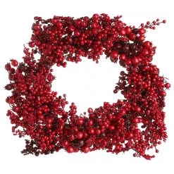 Butlers Couronne baies WINTERGREEN - Fer / Polyester PVC - Rouge