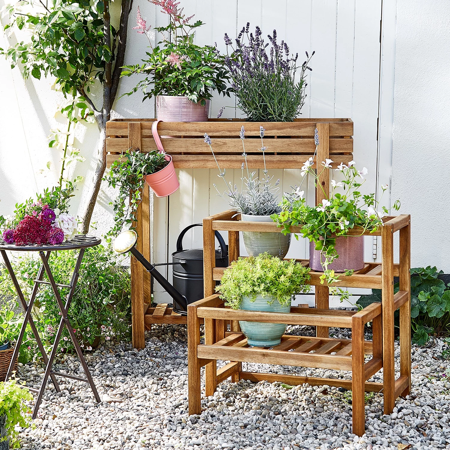 Butlers Jardinière sur pied NEW GARDENING - Partiellement en acacia massif - Naturel 2 Butlers Jardinière sur pied NEW GARDENING - Partiellement en acacia massif - Naturel – Image 2