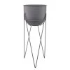 Butlers Pot de fleur sur pied PLANTA - Fer - Gris