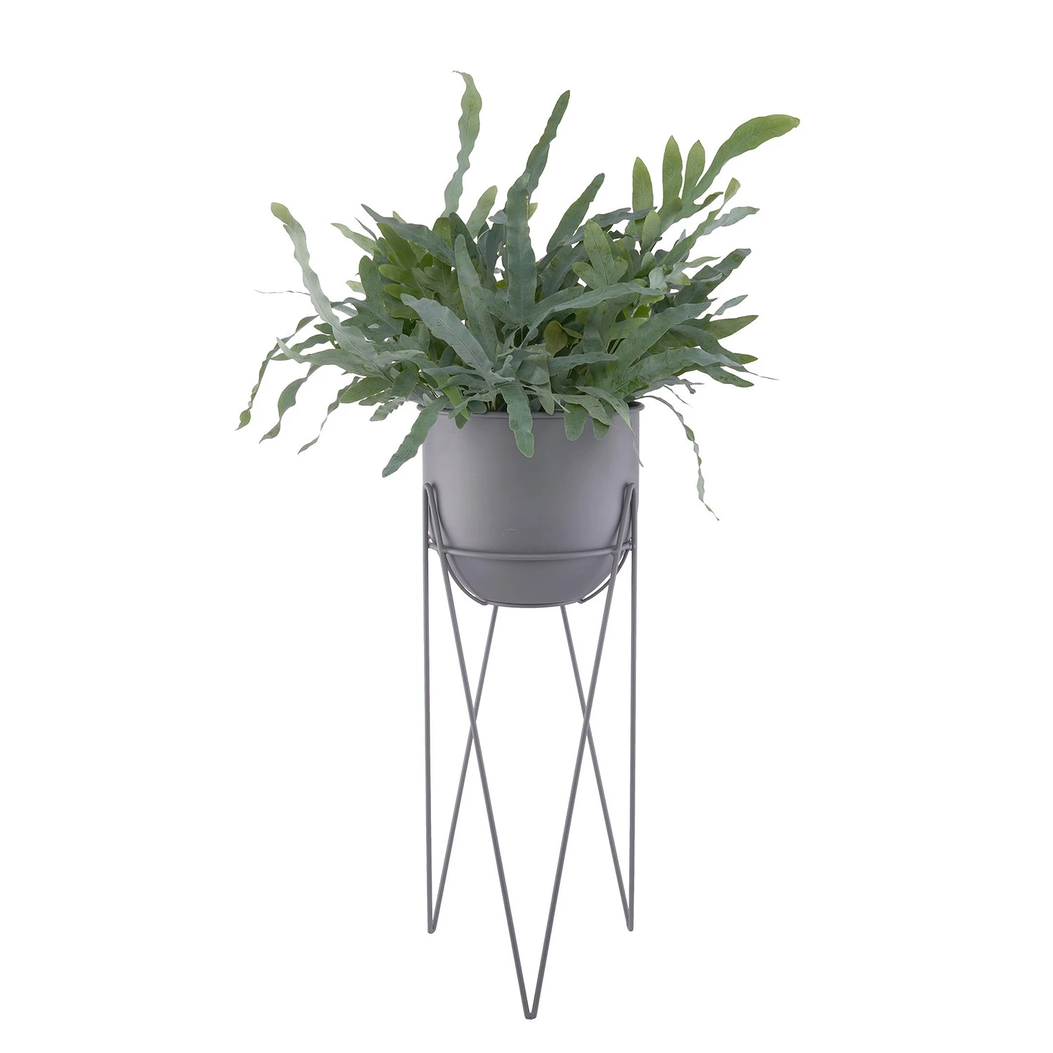 Butlers Pot de fleur sur pied PLANTA - Fer - Gris 2 Butlers Pot de fleur sur pied PLANTA - Fer - Gris – Image 2