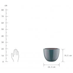 Butlers Pot de fleur GLAZE III - Grès - Bleu -Pas Cher Décoration Magasin 1000341462 220317 050 DETAILS P000000001000341462