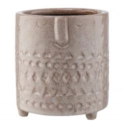 Butlers Pot de fleur avec visage ETHNO - Porcelaine - Diamètre : 11 cm