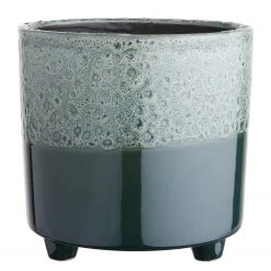 Butlers Pot de fleur avec pieds GREENDAY II - Grès - Bleu