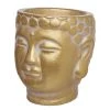 Butlers Mini-Pot de fleur BUDDHA - Béton - Doré